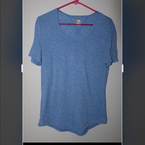 Light blue yoga shirt